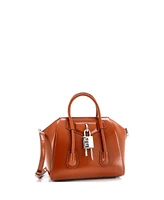 Pre-Owned Givenchy Mini Antigona Lock Bag Leather