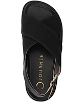 Journee Collection Women's Marinna Round Toe Flat Sandals