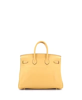 Pre-Owned HERMES Birkin 25 Handbag Swift with Gold Hardware