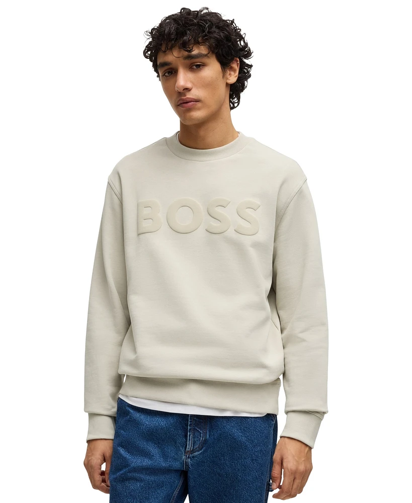 Boss by Hugo Men's Relaxed-Fit Logo Sweatshirt