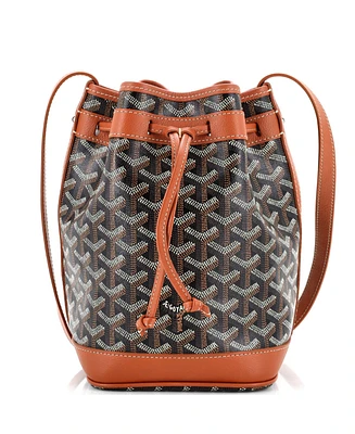 Pre-Owned Goyard Pm Petit Flot Bucket Bag Coated Canvas