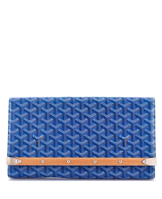 Pre-Owned Goyard Mm Monte Carlo Clutch Coated Canvas