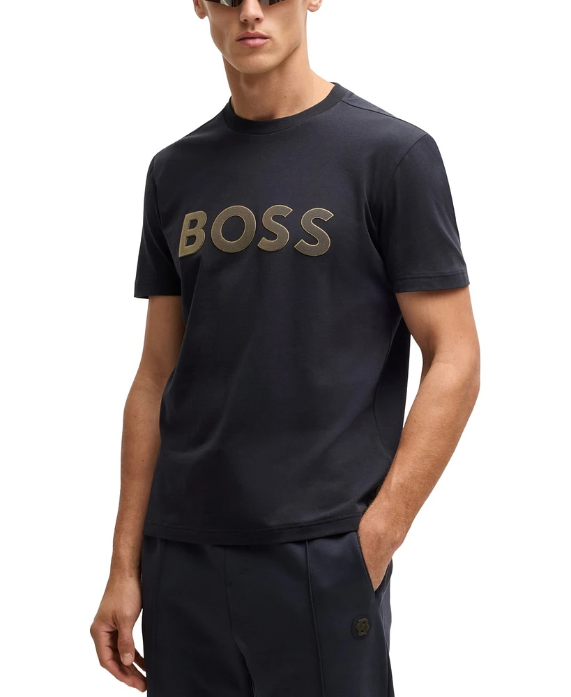 Boss by Hugo Men's Large Logo Regular-Fit T-Shirt