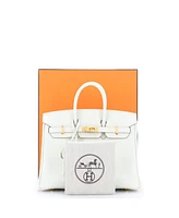 Pre-Owned HERMES Birkin Handbag Light Togo with Gold Hardware