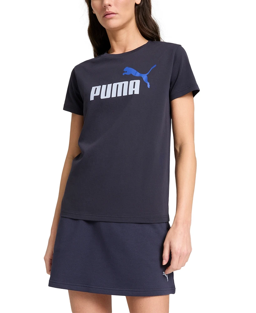 Puma Women's Essential Cotton Cat-Logo Crewneck T-Shirt