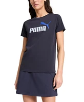 Puma Women's Essential Cotton Cat-Logo Crewneck T-Shirt