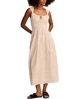 Lucky Brand Women's Cotton Eyelet Midi Dress