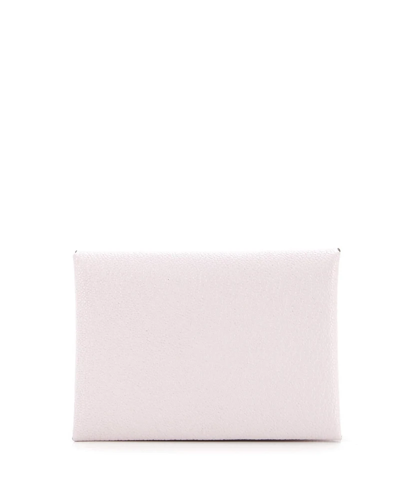 Pre-Owned HERMES Calvi Duo Card Holder Chevre Mysore