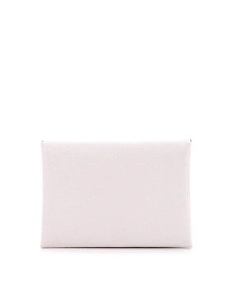 Pre-Owned HERMES Calvi Duo Card Holder Chevre Mysore