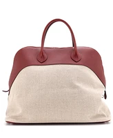 Pre-Owned HERMES 45 Bolide Bag Canvas with Leather