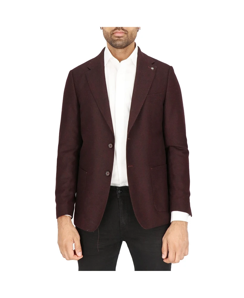 Scotch & Soda Mens Wine Sports Coat