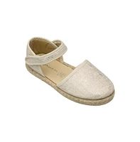 Elephantito Toddler Girls Linen Classic Espadrille