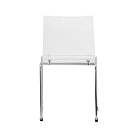 LeisureMod Lima Modern Acrylic Chair