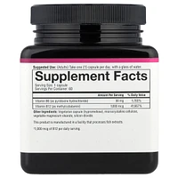 Youtheory Vitamin B12 B6, Daily Energy and Brain Support Supplement, Vegetarian Capsules, 60