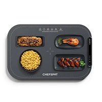 Chefspot Foldable Food Warming Mat, Electric Buffet Warmer Tray with Carry Bag, Gray