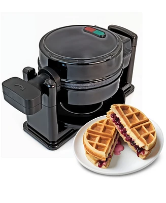 Elite Cuisine Flip Belgian 1.25-Inch Waffle Maker