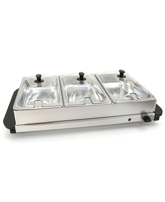 Elite Cuisine 5 Quart Stainless Steel Electric Buffet Server