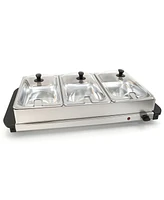 Elite Cuisine 5 Quart Stainless Steel Electric Buffet Server