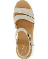 Toms Women's Darya Open Toe Wedge Sandals