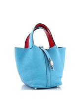 Pre-Owned HERMES Pm Eclat Picotin Lock Bag Clemence with Swift