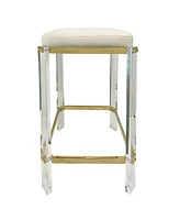 StyleCraft Home Collection 30" Foam Helen Small Traditional Bar Stool