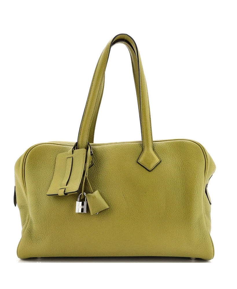 Pre-Owned HERMES 35 Victoria Ii Bag Clemence