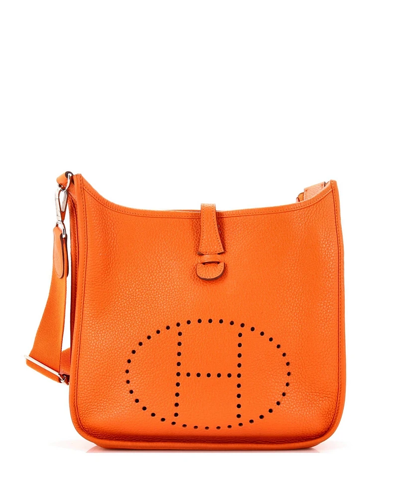 Pre-Owned HERMES Pm Evelyne Bag Gen Iii Clemence