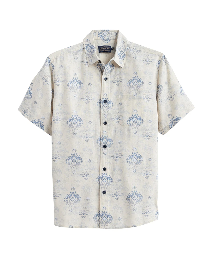 Pendleton Men's Short Sleeve Linen Dawson Shirt