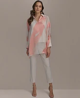 Donna Karan New York Women's Brushstroke Burnout Tunic