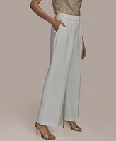 Donna Karan New York Women's Pleat-Front Wide-Leg Pants