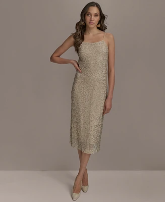 Donna Karan New York Women's Beaded Slip Dress