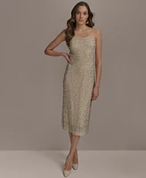 Donna Karan New York Women's Beaded Slip Dress