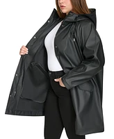 Levi's Plus Raglan-Sleeve Hooded Rain Jacket