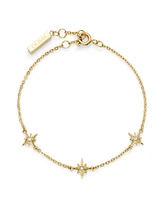 Olivia Burton Women's Ever Stacked North Star Gold Tone Stainless Steel Bracelet