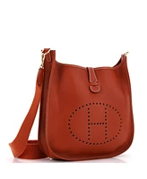 Pre-Owned Hermes Gm Evelyne Bag Gen I Fjord
