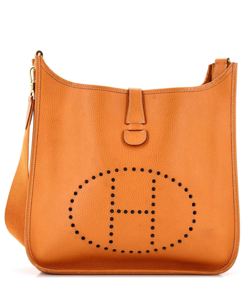 Pre-Owned Hermes Gm Evelyne Bag Gen I Ardennes