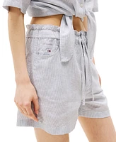 Tommy Jeans Women's Cotton-Linen Drawstring Shorts