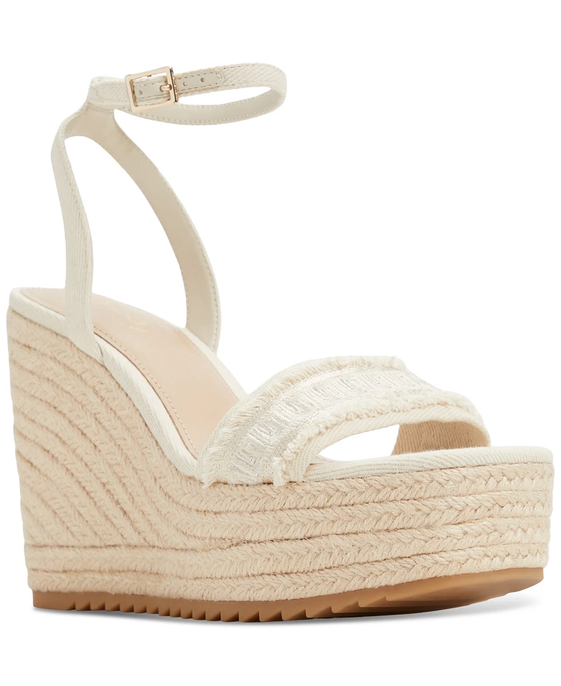 Aldo Women's Aberitram Two-Piece Espadrille Wedge Sandals