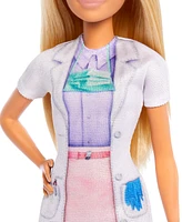 Barbie Dentist Doll with Blonde Fashion Doll, 1 Kid Doll, Medical Doctor Furniture & Accessories