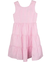 Rare Editions Toddler and Little Girls Stripped Yarn Dye Dress