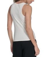Starter Women's Cotton-Blend Ribbed Racerback Tank Top