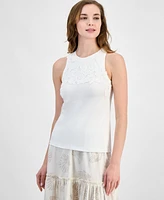 Jones New York Women's Cutaway Applique Tank Top
