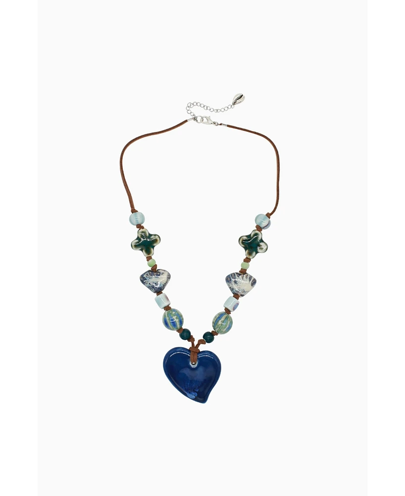 Ceramic Heart Necklace