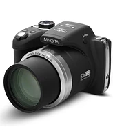 Minolta MN53Z 16MP Fhd Wi-Fi Bridge Camera with 53x Optical Zoom, Black