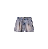 Cotton On Little Girls Little/Big Sarai Pleat Front Denim Short