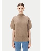 Gobi Cashmere Women's 100% Short-Sleeve Turtleneck