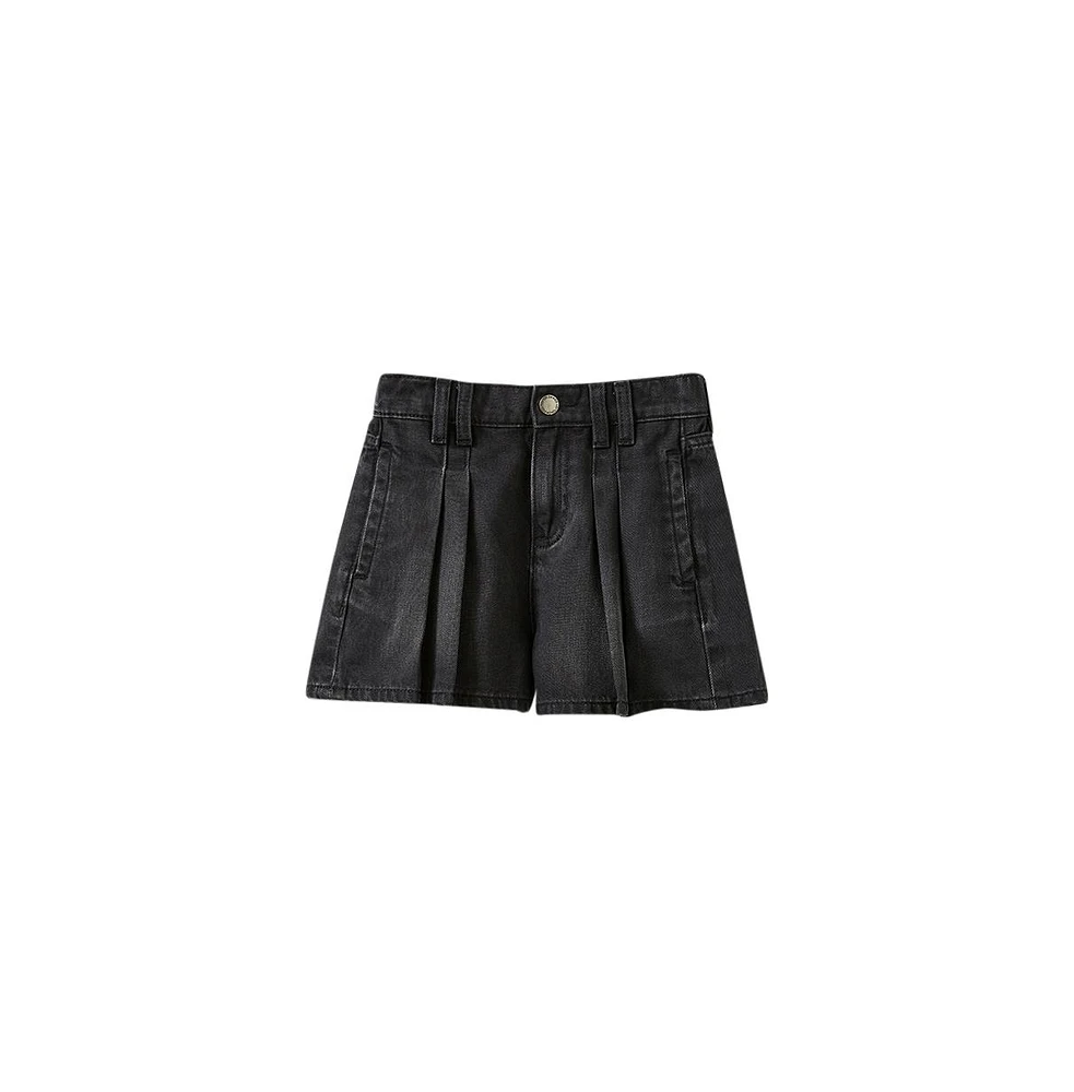 Cotton On Big Girls Little/Big Sarai Pleat Front Denim Short