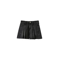 Cotton On Big Girls Little/Big Sarai Pleat Front Denim Short