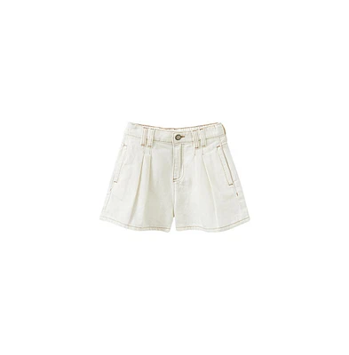 Cotton On Little Girls Little/Big Sarai Pleat Front Denim Short