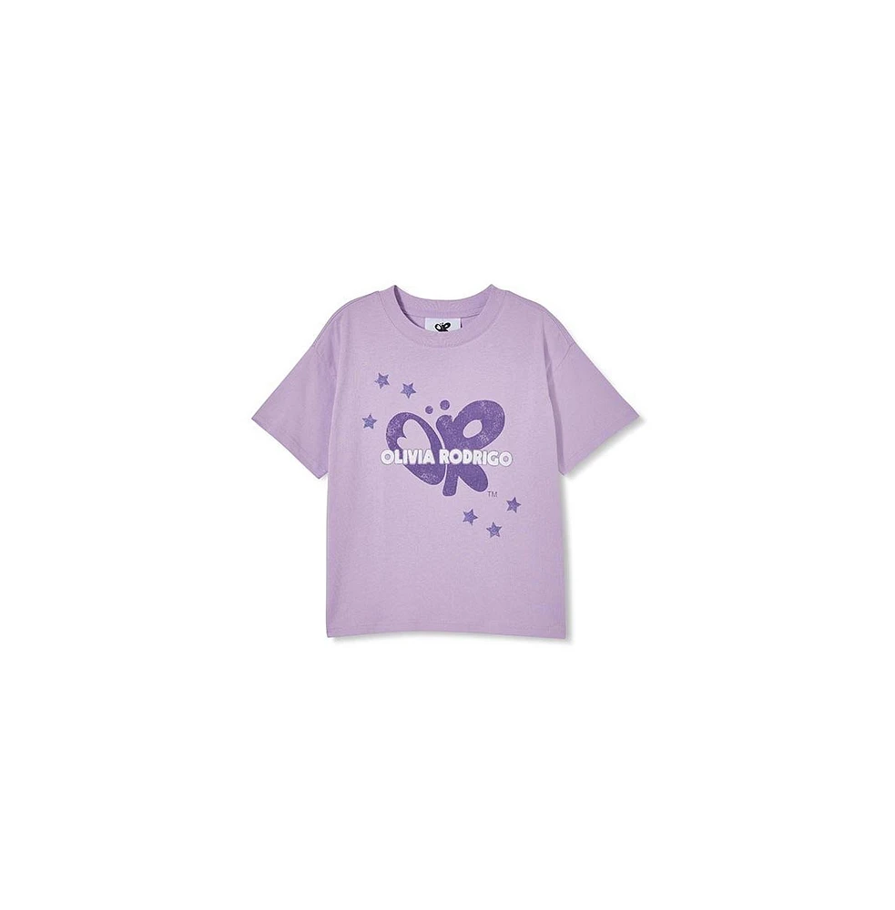 Cotton On Little Girls License Drop Shoulder Short Sleeve Tee
